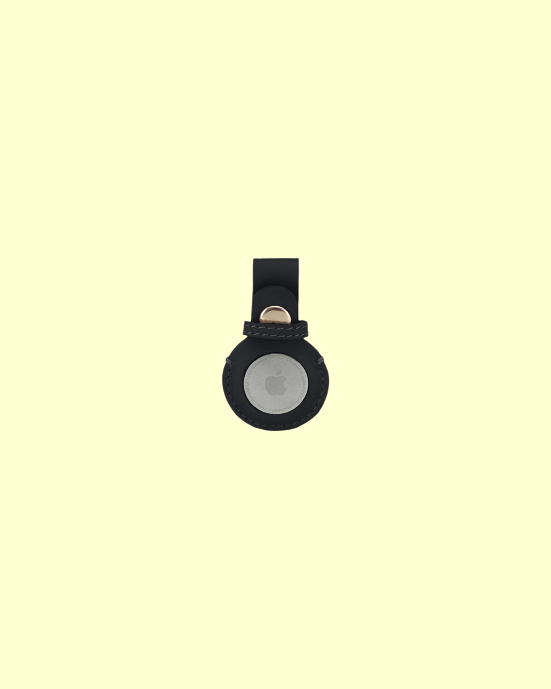 Airtag case in [ black caviar ]
