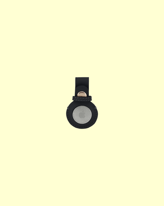 Airtag case in [ black caviar ]